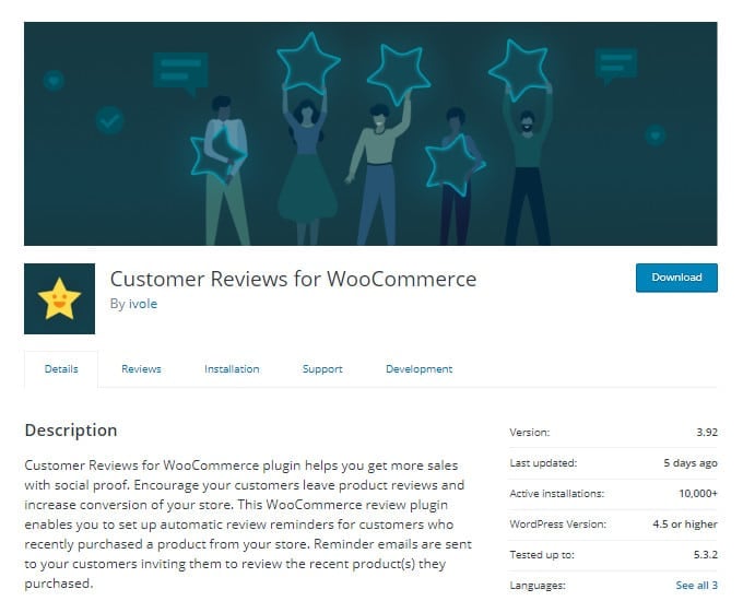 Customer Reviews for WooCommerce