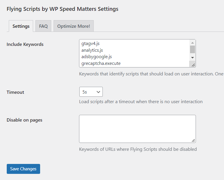 Flying Scripts plugin
