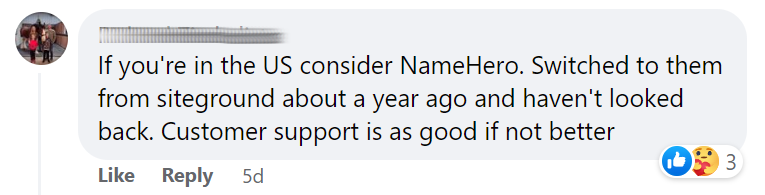 NameHero feedback