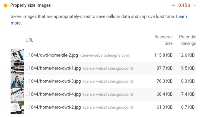 Properly Size Images